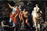 Lodovico Carracci Paintings - The Choice of Heracles by Annibale Carracci